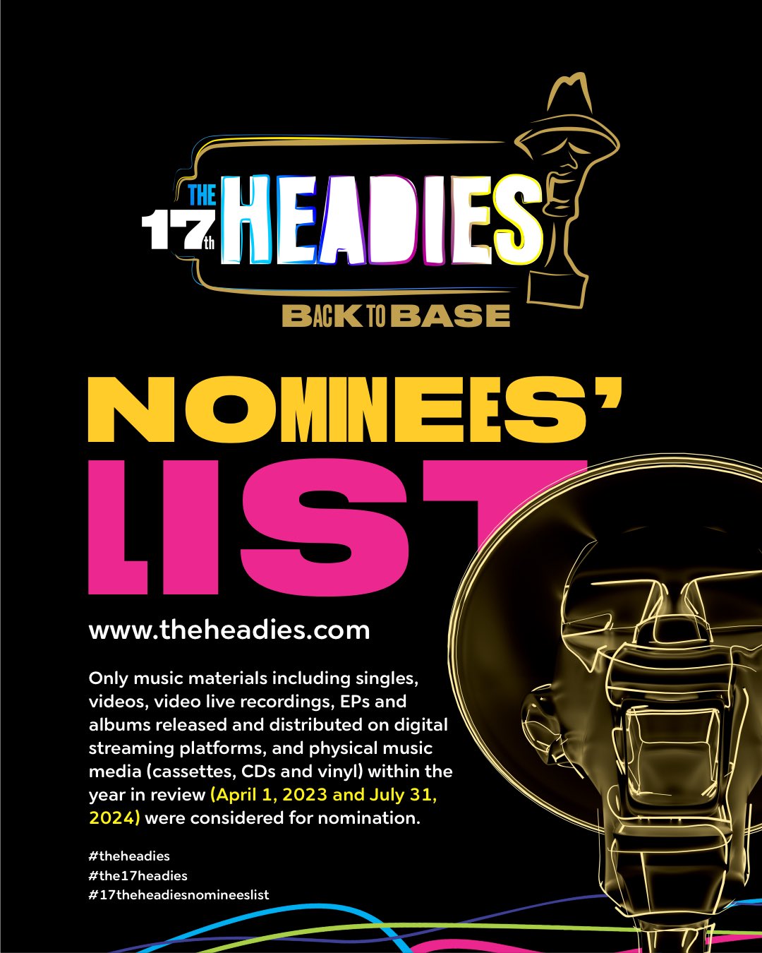 Full List of the 17th Headies Awards Nominees