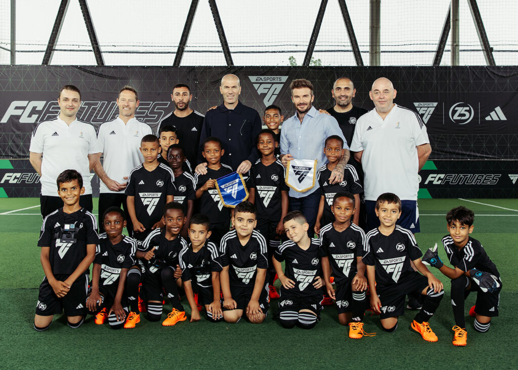 Zidane and Beckham at the EA FC event in Marseille